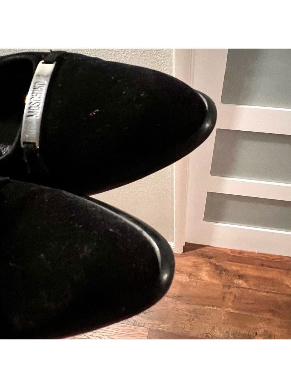 Moschino black suede loafers. Made in Italy Size 37 - Picture 3 of 9
